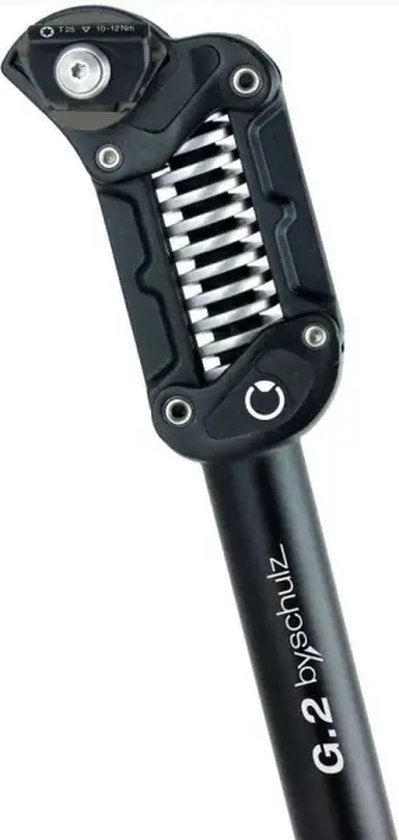 Zadelpen By,Schulz G.2 ST 30.9mm 350mm Standard Zwart van Merkloos
