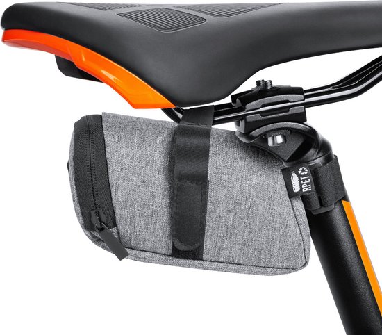 Zadeltas - Fietstas - Frametas - Zadeltas racefiets - Duurzaam - Waterafstotend - 17 x 9,5 cm - RPET - grijs van FastRider