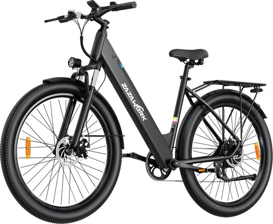 ZAZAWORK C28 Elektrische Fiets - 250W - 35Nm Koppel - 720Wh Accu (max 120km) - mechanische schijfremmen - Shimano 7 Versnellingen - 29 inch - Zwart van Merkloos