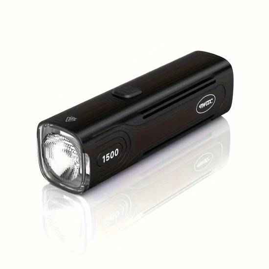 Zeer felle TWOOC fiets koplamp - 1500 lumen - USB oplaadbaar - waterdicht