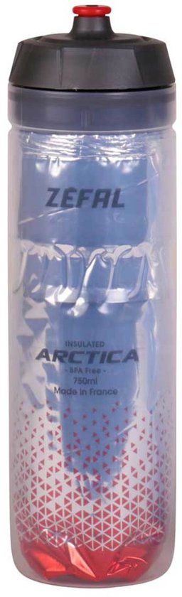 Zefal Arctica Bidon – Inhoud: 750ml – Polypropyleen – BPA Vrij – Zilver/Rood/Blauw
