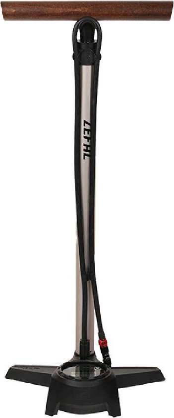 Zefal Profi Max Fietspomp - Vloerpomp - Manometer - Digitale Drukmeter - Zwart/Zilver/Bruin