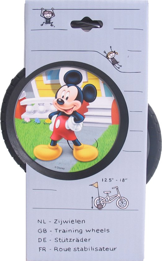 Zijwielen Widek Mickey Mouse voor 12½" - 18" fietsen van Widek