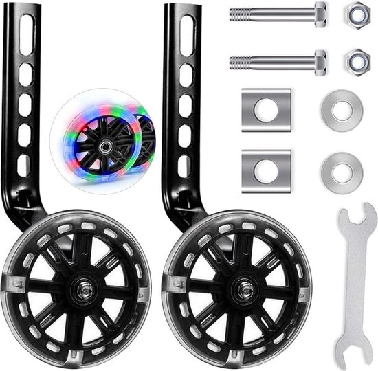 Zijwieltjes - fiets - led - 12 tot 20 inch van JY&H