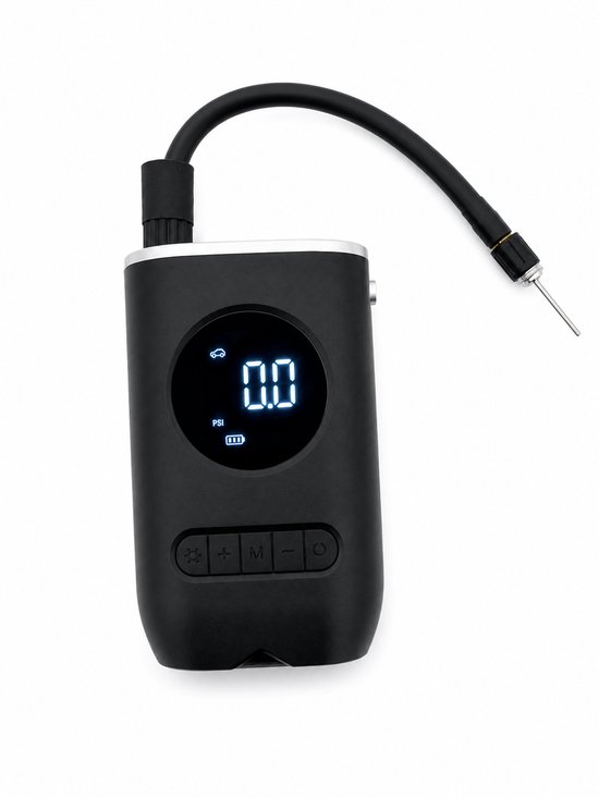 ZoeZo Draadloze Bandenpomp 10,3 Bar - Elektrische Fietspomp - Luchtcompressor - Geschikt voor Auto, Motor, Scooter, Luchtbed en Ballen - Draagbare Luchtpomp - Noodpakket - Krachtig: 4000mAh