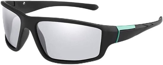 Zonnebril Heren - Sportbril UV400 - Fietsen Hardlopen Golf - Meekleurende Glazen - 142 cm Breed
