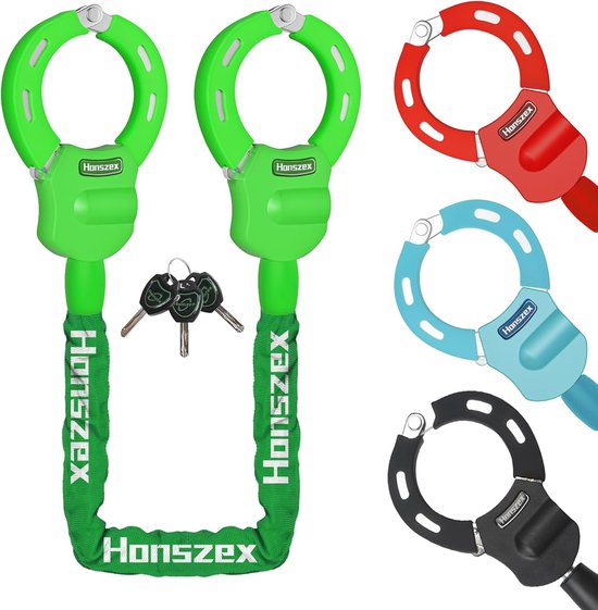 Zware Fietsslot Ketting met Hoge Beveiliging - 92 cm Veelkleurig Scooterslot voor Fiets en E-bike van Zwansy